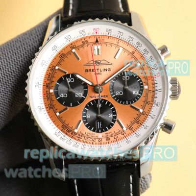 Swiss Clone Breitling Navitimer Copper/Black Dial 43mm men Watch B01 Movement